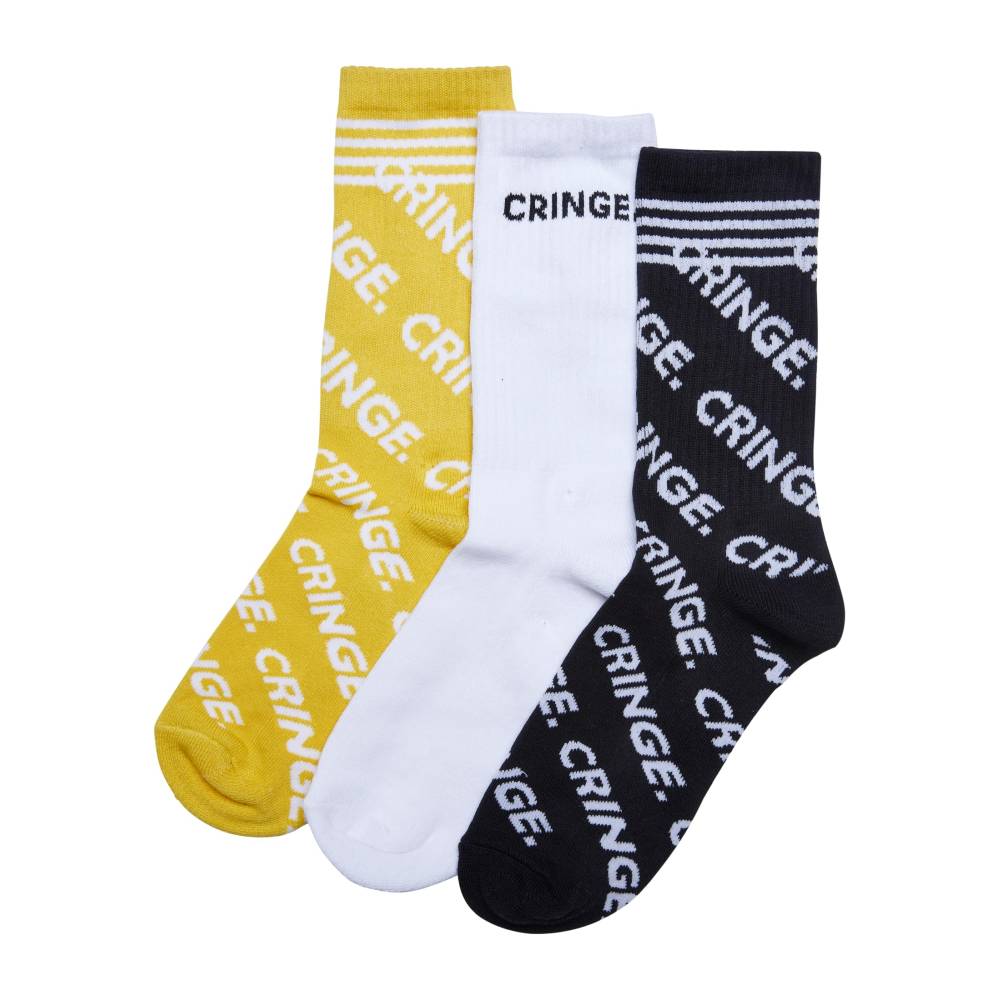 Mister Tee - Cringe 3Pack Sokken - Multicolours